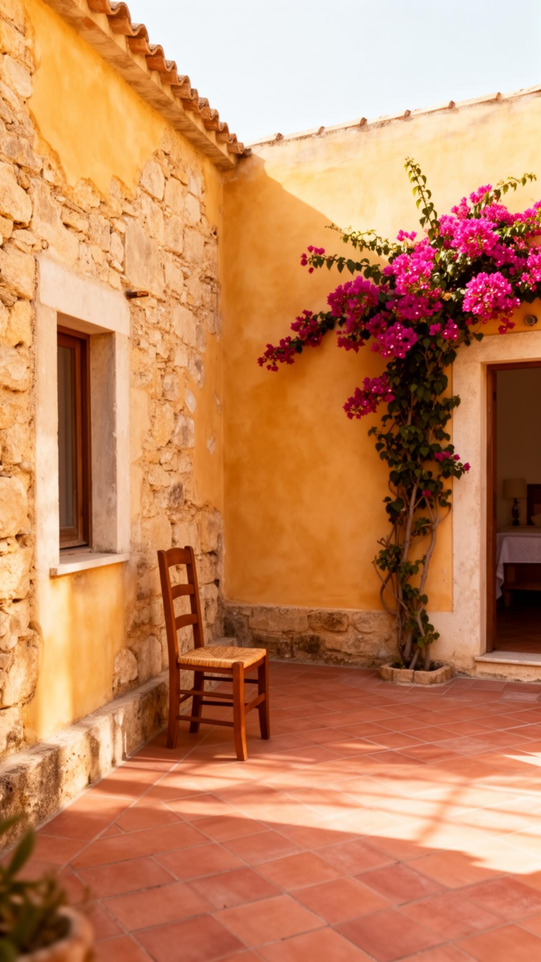 Cortile interno di Casa Bonesu